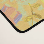 Coastal Oysters on the Beach in Pastel Yellow & Orange Desk Mat Gallery Image 4
