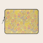Coastal Oysters on the Beach in Pastel Yellow & Orange Laptop Sleeve Gallery Image 1