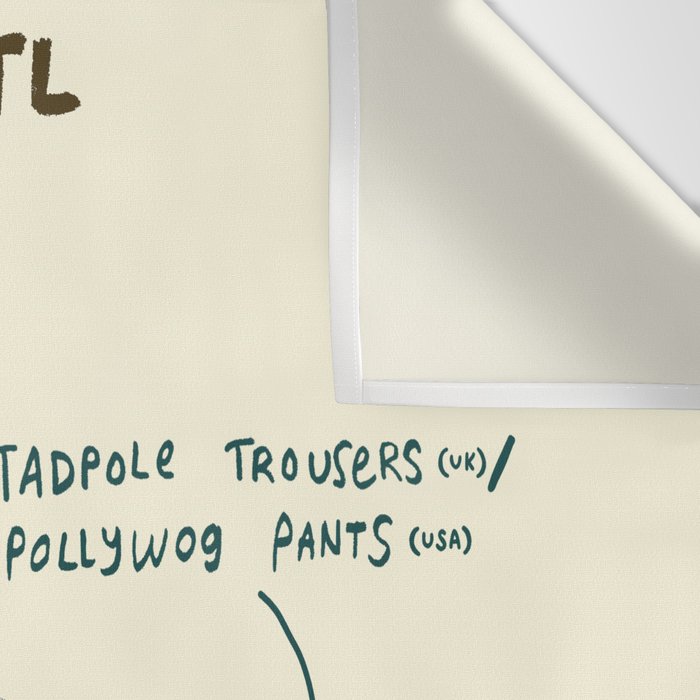Anatomy of an Axolotl Wall Tapestry Gallery Image 3