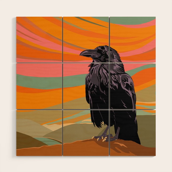 Ravens Song Wood Wall Art Gallery Image 1