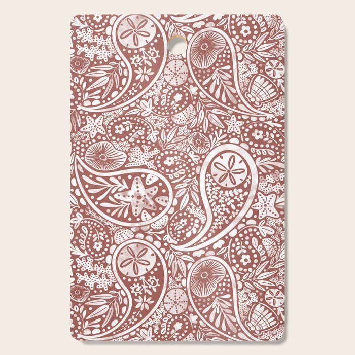Underwater Paisley Elegance Cutting Board Gallery Image 1