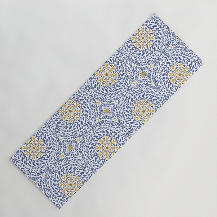 Intricate modern nature tile B Yoga Mat Gallery Image 1