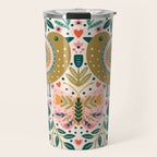 Folksy Birds love  Travel Mug Gallery Image 1