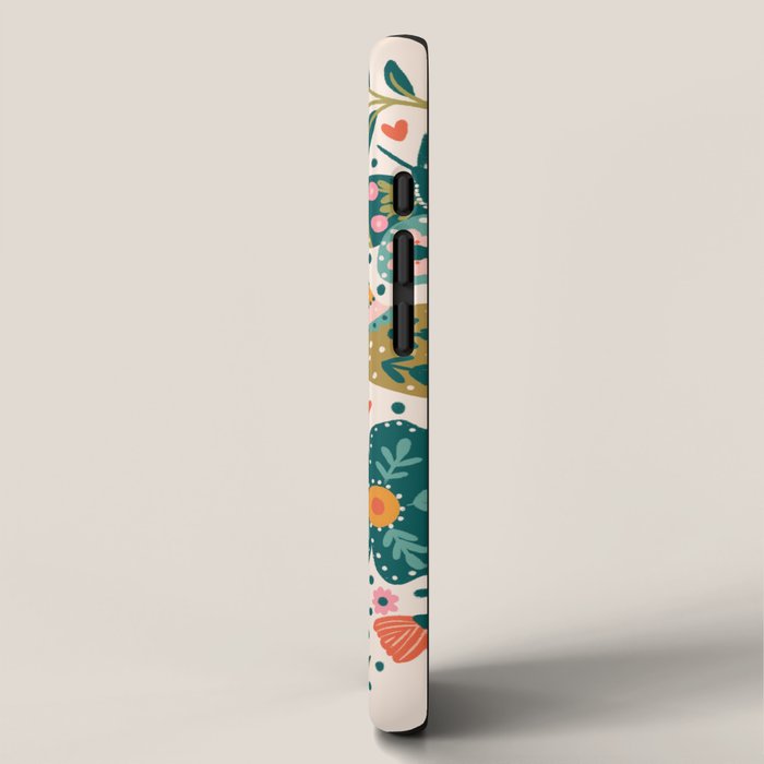 Folksy Birds love  iPhone Case Gallery Image 2
