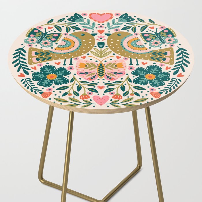 Folksy Birds love  Side Table Gallery Image 2