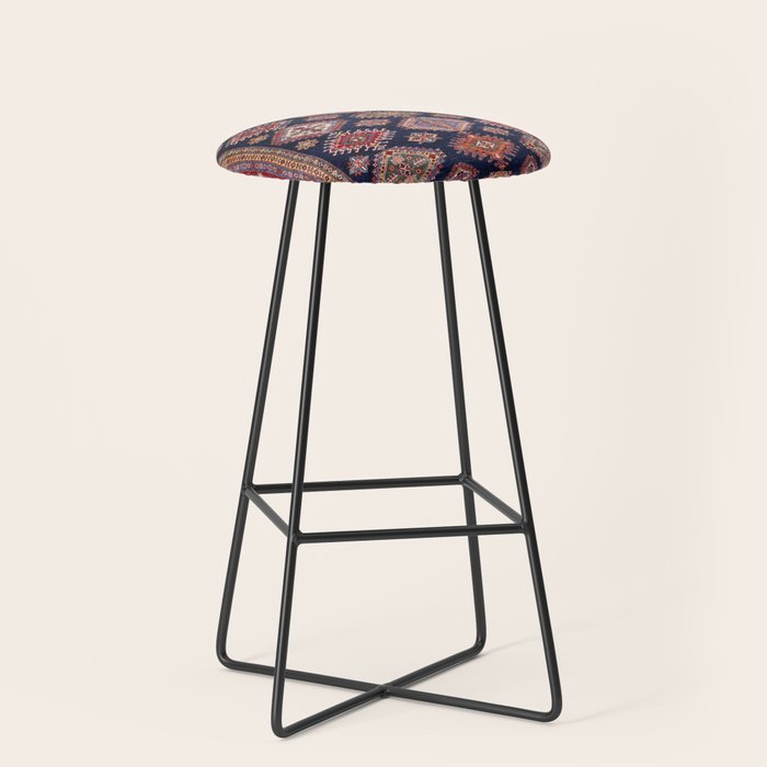 Heirloom Navy Jewels Stool Gallery Image 1