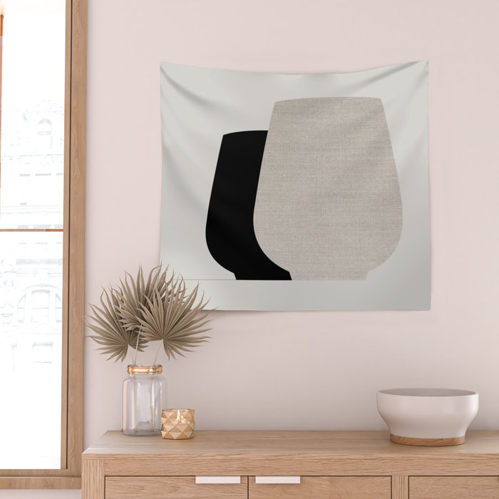 The 'Coastal Calm' Vase Set Wall Tapestry Gallery Image 2