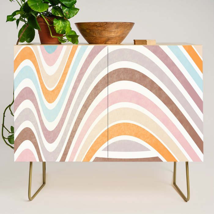 Bowy Pastel Stripes Credenza Gallery Image 1