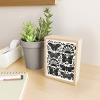 Black & White Retro, Folk Butterfly Mini Art Print Gallery Image 2