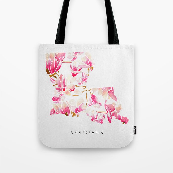 Louisiana State Flower - Magnolias Tote Bag Gallery Image 1
