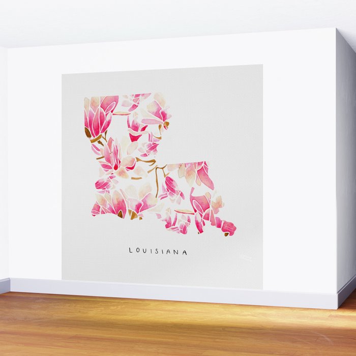 Louisiana State Flower - Magnolias Wall Mural Gallery Image 2