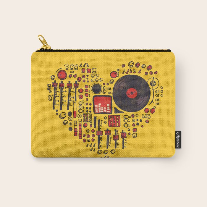Music in every heartbeat Carry All Pouch Gallery Image 1