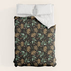 Fall of fall leaves dark Comforter Gallery Image 6