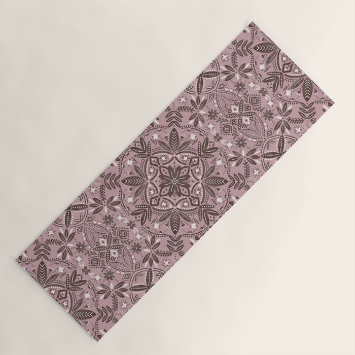 Rustic Pink Serenity Yoga Mat Gallery Image 1