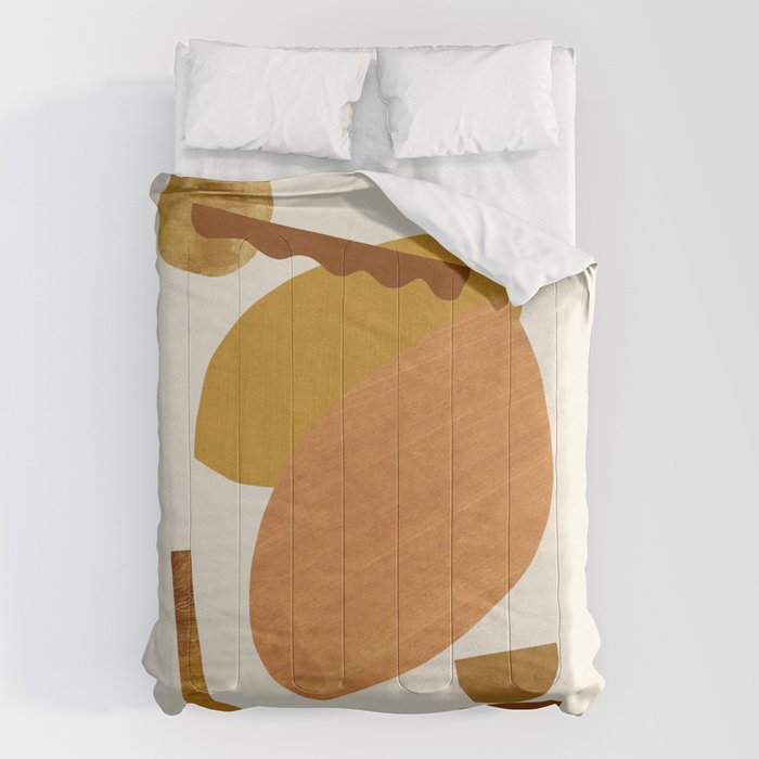 Abstract Collage With Warm Shapes Comforter Gallery Image 6