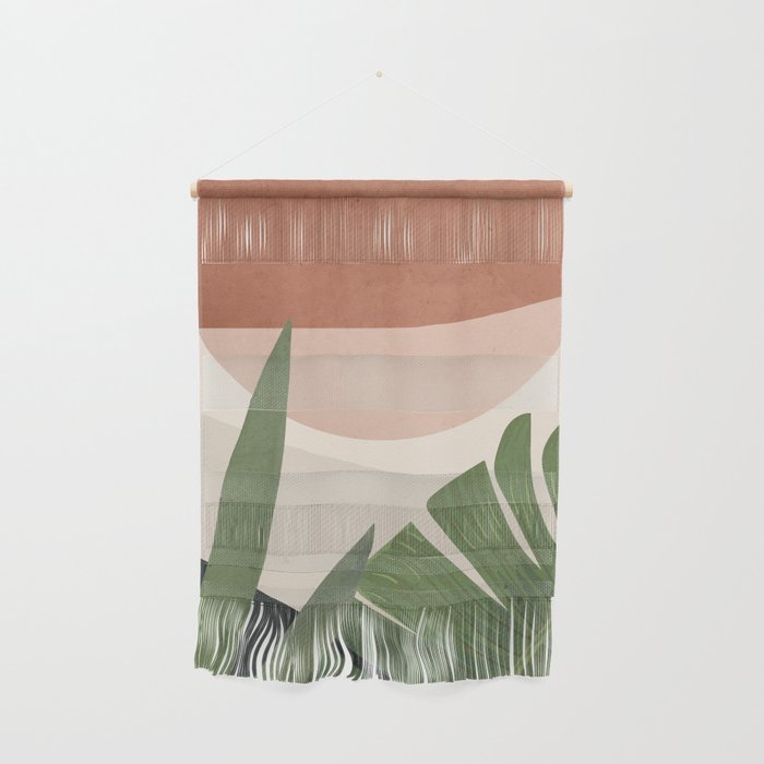 Abstract Art Tropical Leaves 45 Wall Hanging Gallery Image 1