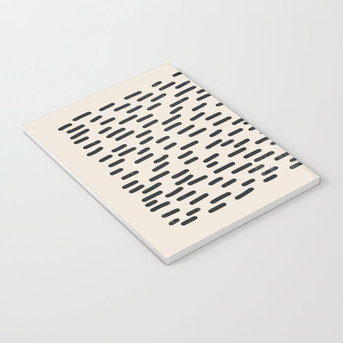 Mid Century Modern Minimalist Rothko Inspired Color Field Red Rain With Lines Geometric Style Notebook Gallery Image 3