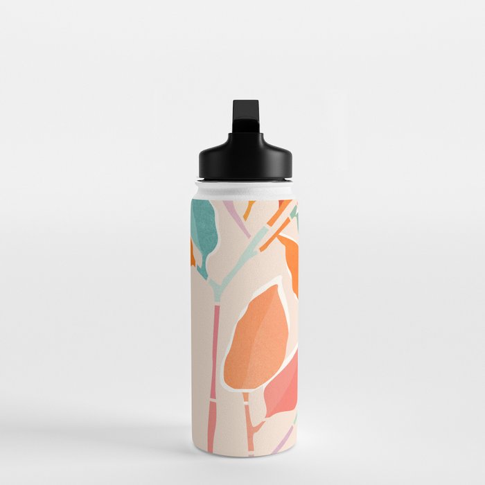 Rainbow Forest - Abstract Tree Painting Water Bottle Gallery Image 3