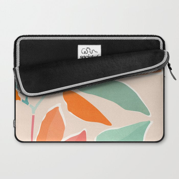 Rainbow Forest - Abstract Tree Painting Laptop Sleeve Gallery Image 2