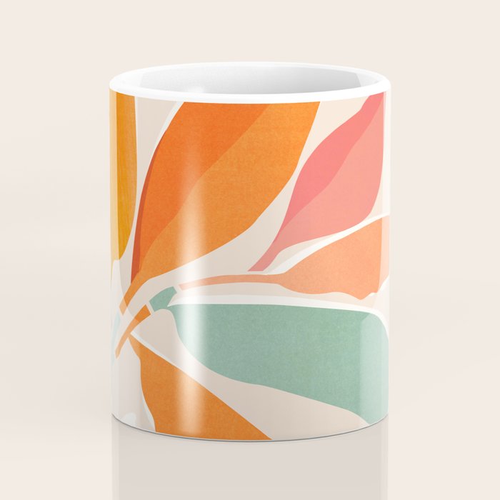 Rainbow Forest - Abstract Tree Painting Coffee Mug Gallery Image 4