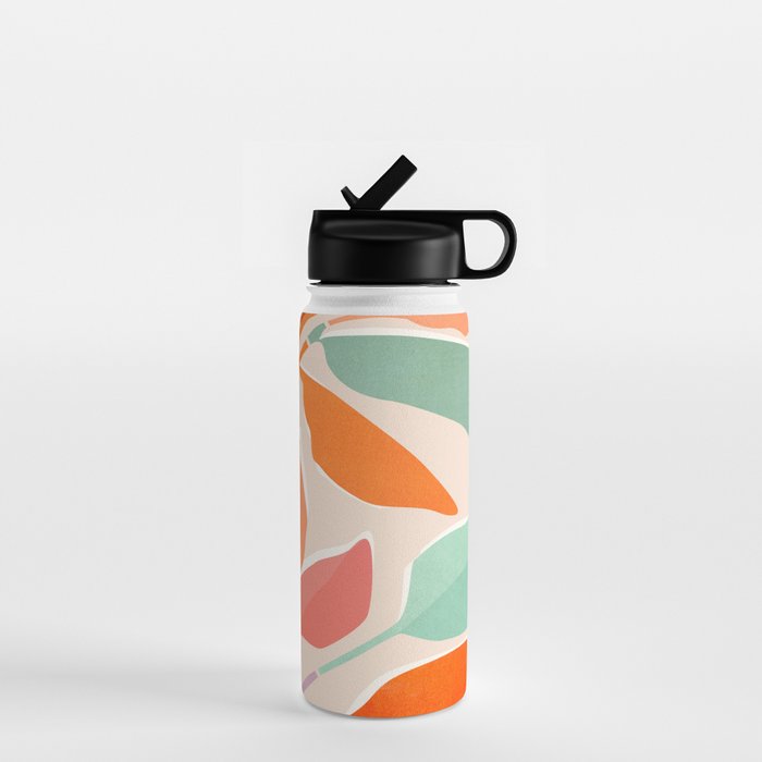 Rainbow Forest - Abstract Tree Painting Water Bottle Gallery Image 1