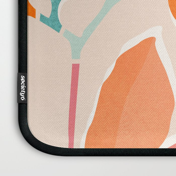 Rainbow Forest - Abstract Tree Painting Laptop Sleeve Gallery Image 3