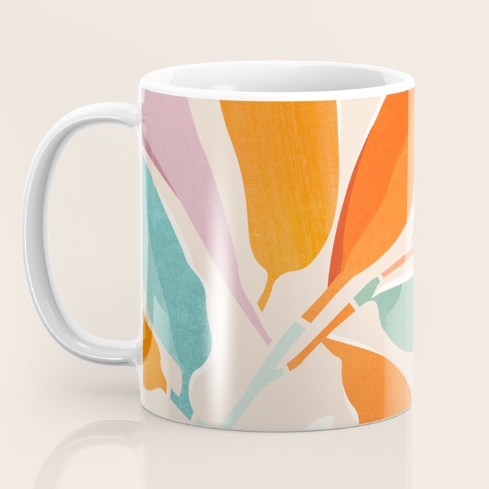 Rainbow Forest - Abstract Tree Painting Coffee Mug Gallery Image 3