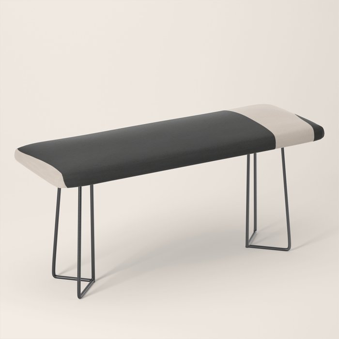 Modern Black And White Abstract Art 5 Bench Gallery Image 1