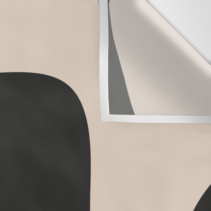 Modern Black And White Abstract Art 5 Wall Tapestry Gallery Image 3