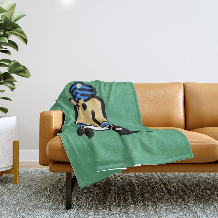 Here comes the dog pawlice Throw Blanket Gallery Image 1
