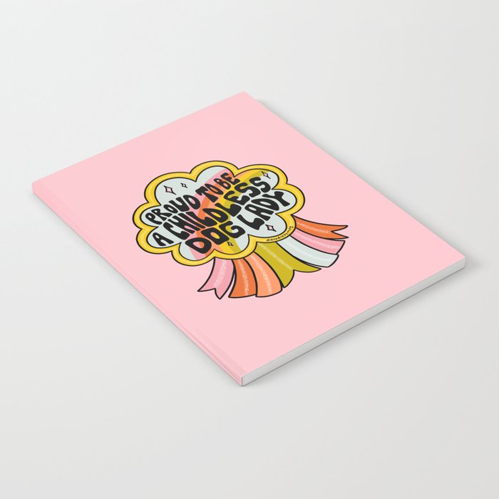 Proud To Be A Childless Dog Lady Notebook Gallery Image 1