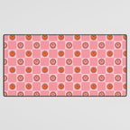 Pink Smiley Face Checkerboard Desk Mat Gallery Image 3