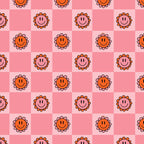 Pink Smiley Face Checkerboard Coffee Mug Gallery Image 2