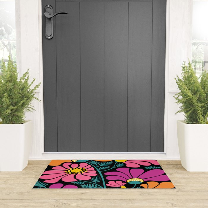 70s Disco Garden Welcome Mat Gallery Image 3