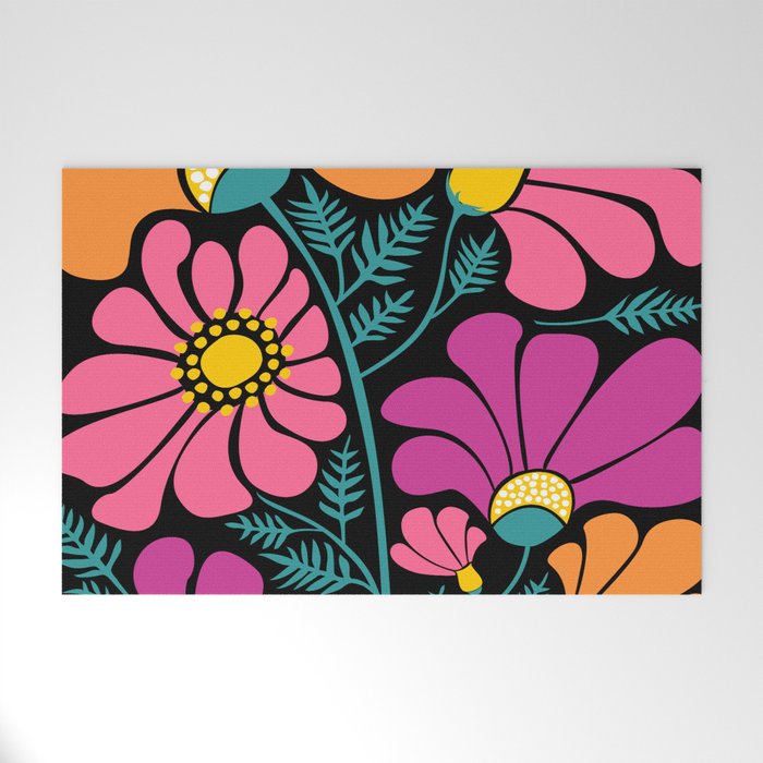 70s Disco Garden Welcome Mat Gallery Image 1