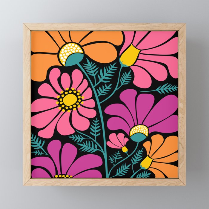 70s Disco Garden Mini Art Print Gallery Image 1