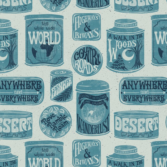 Vagabondâs Cupboard - dusty blue Coffee Mug Gallery Image 2