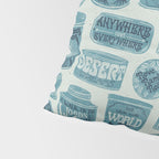 Vagabondâs Cupboard - dusty blue Pillow Sham Gallery Image 4
