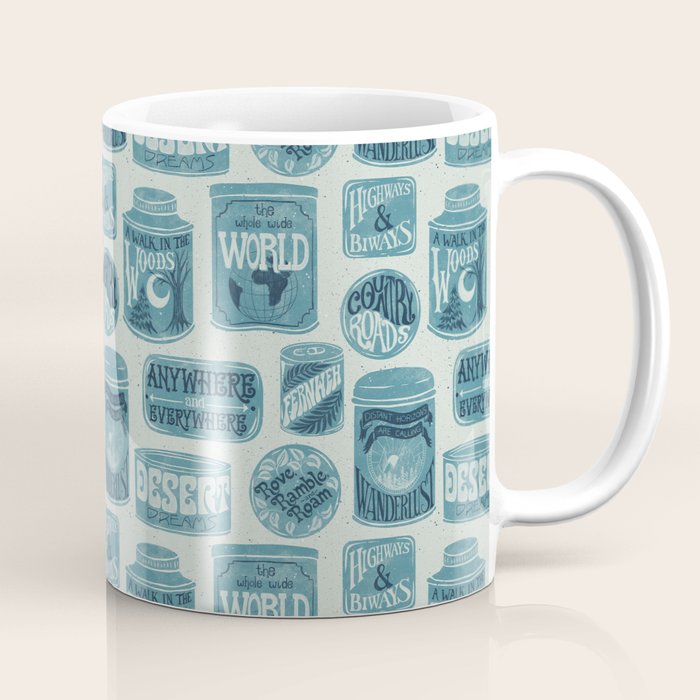 Vagabondâs Cupboard - dusty blue Coffee Mug Gallery Image 1