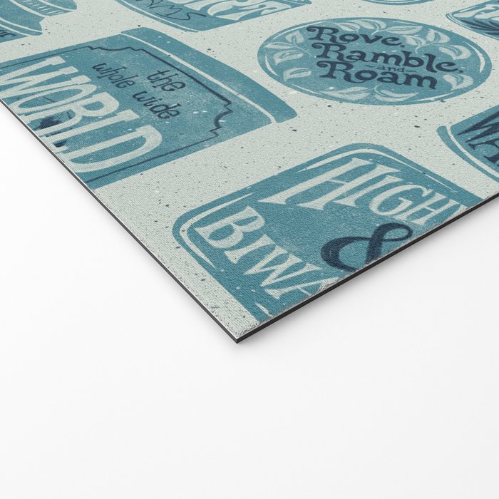 Vagabondâs Cupboard - dusty blue Welcome Mat Gallery Image 2