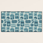 Vagabondâs Cupboard - dusty blue Desk Mat Gallery Image 3