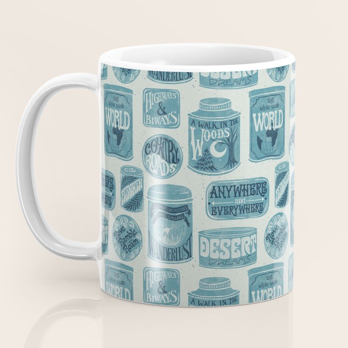 Vagabondâs Cupboard - dusty blue Coffee Mug Gallery Image 3