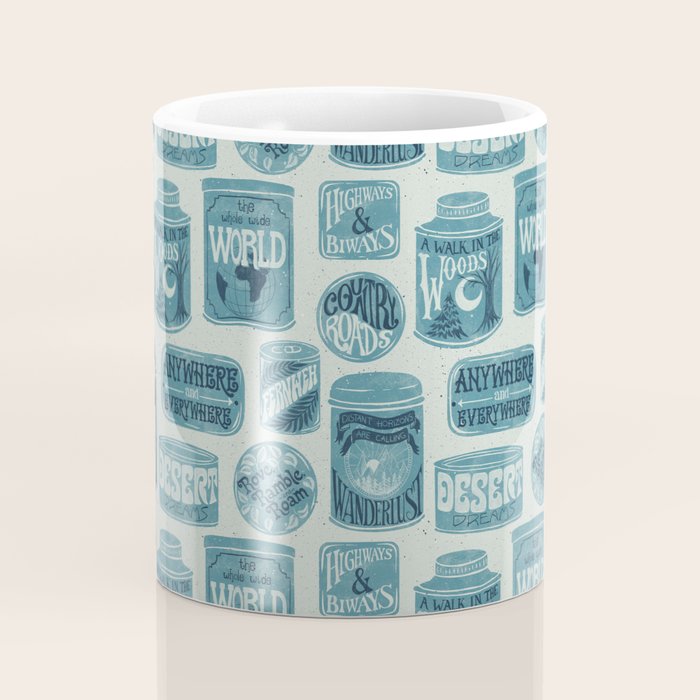 Vagabondâs Cupboard - dusty blue Coffee Mug Gallery Image 4