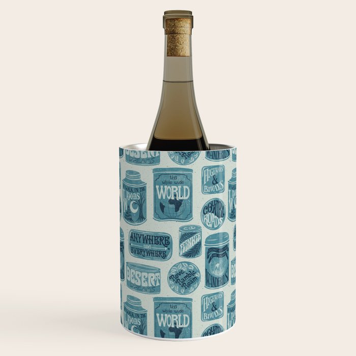 Vagabondâs Cupboard - dusty blue Wine Chiller Gallery Image 3