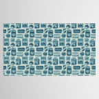 Vagabondâs Cupboard - dusty blue Tablecloth Gallery Image 2