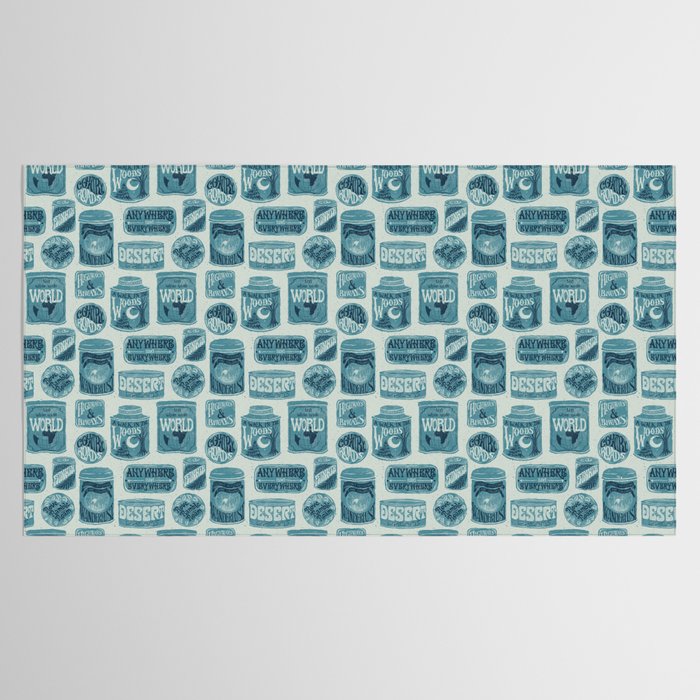 Vagabondâs Cupboard - dusty blue Tablecloth Gallery Image 2