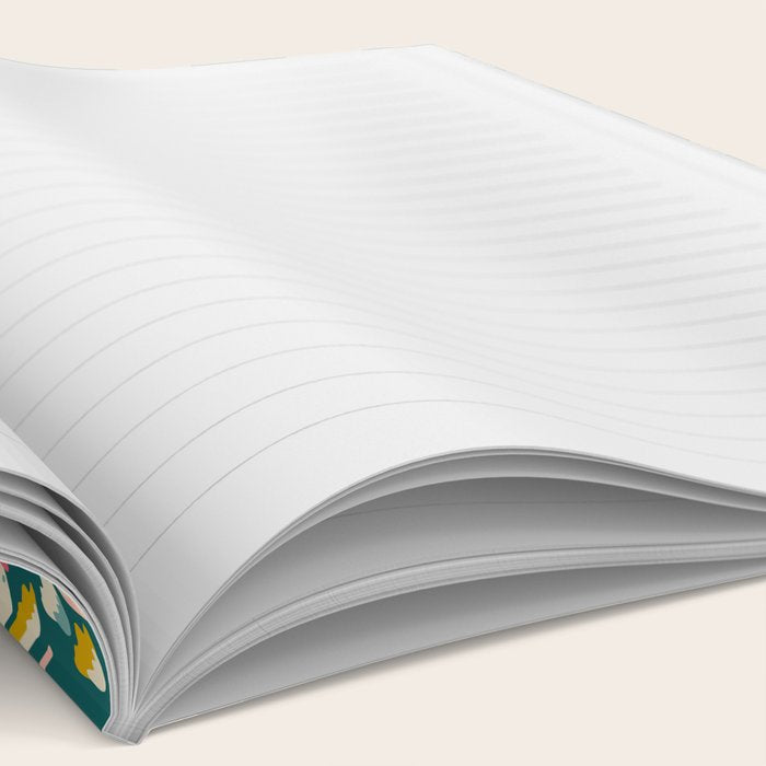 Floral Stripe Notebook Gallery Image 2