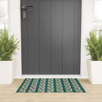 Floral Stripe Welcome Mat Gallery Image 3