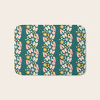 Floral Stripe Bath Mat Gallery Image 1