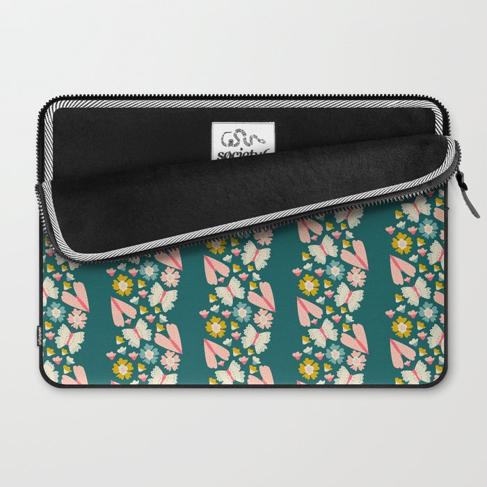 Floral Stripe Laptop Sleeve Gallery Image 2